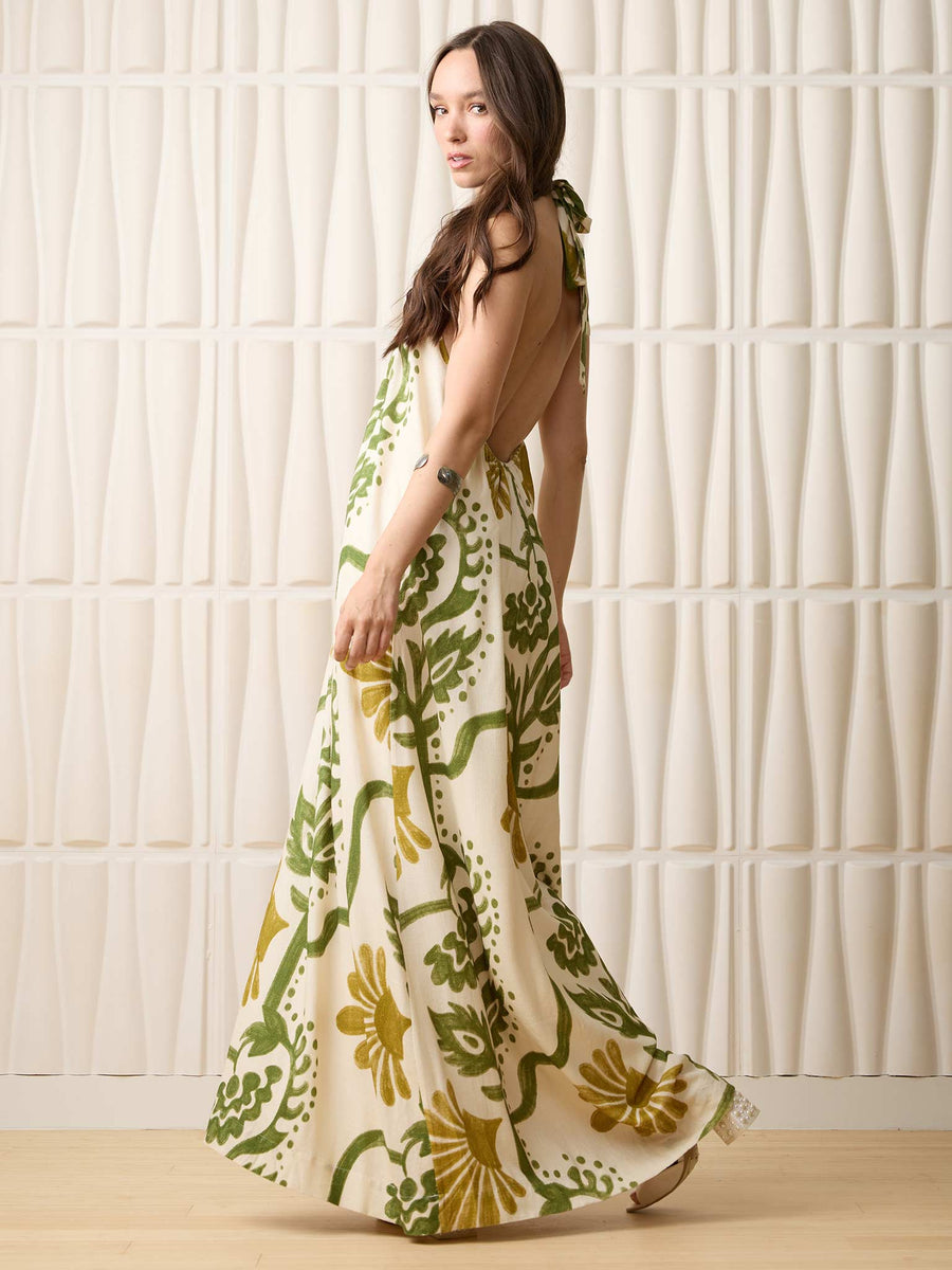 knee length dresses for ladies Vienna Floral Maxi Dress main image 1