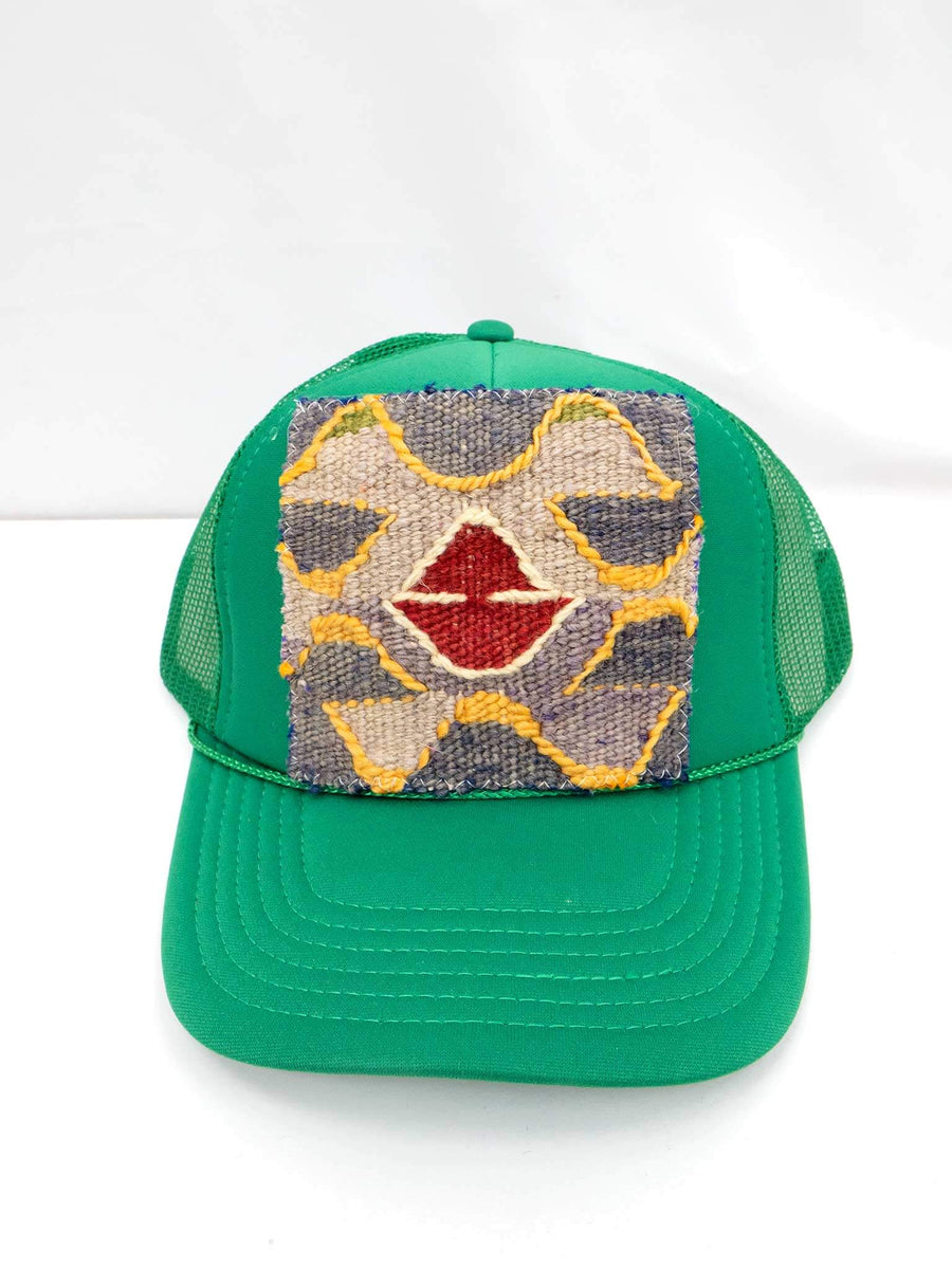 Orijinal Design Olive Green Kilim Patch Trucker Hat NEW WITH TAGS Orijinal | Accessories | Orijinal Brand Kilim Adjustable  main image 3