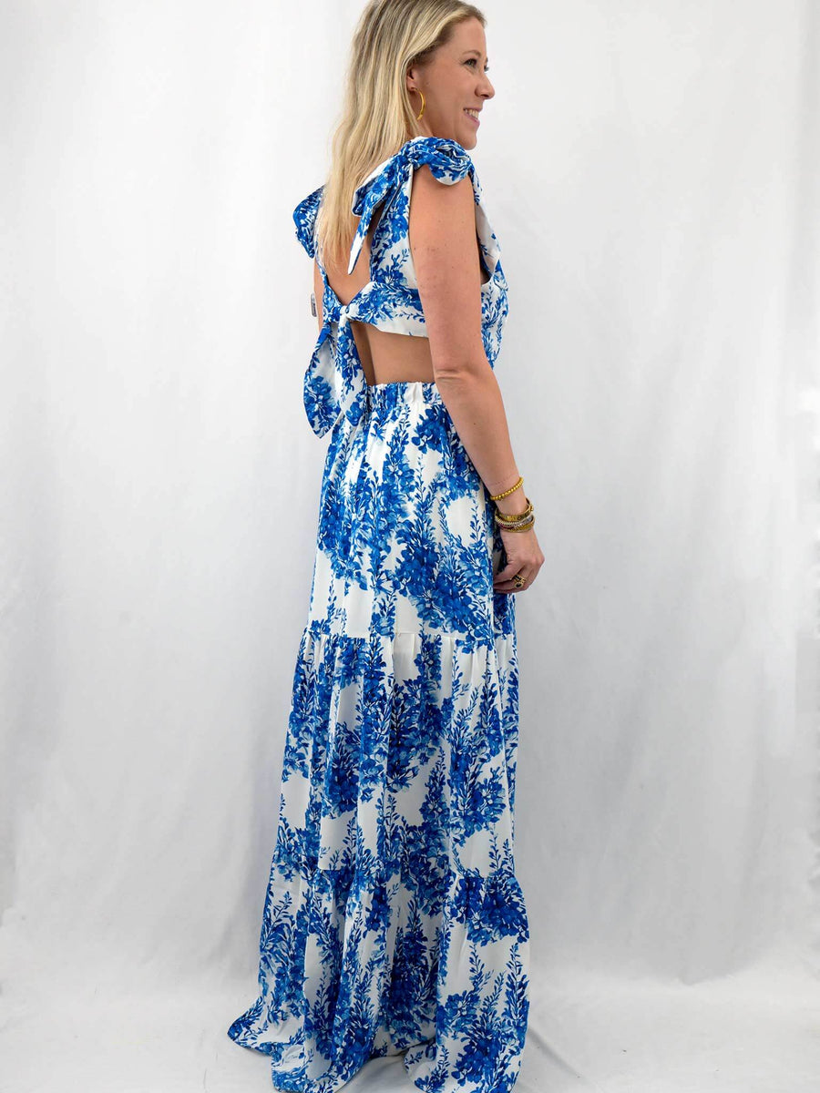 Blue and White Floral 