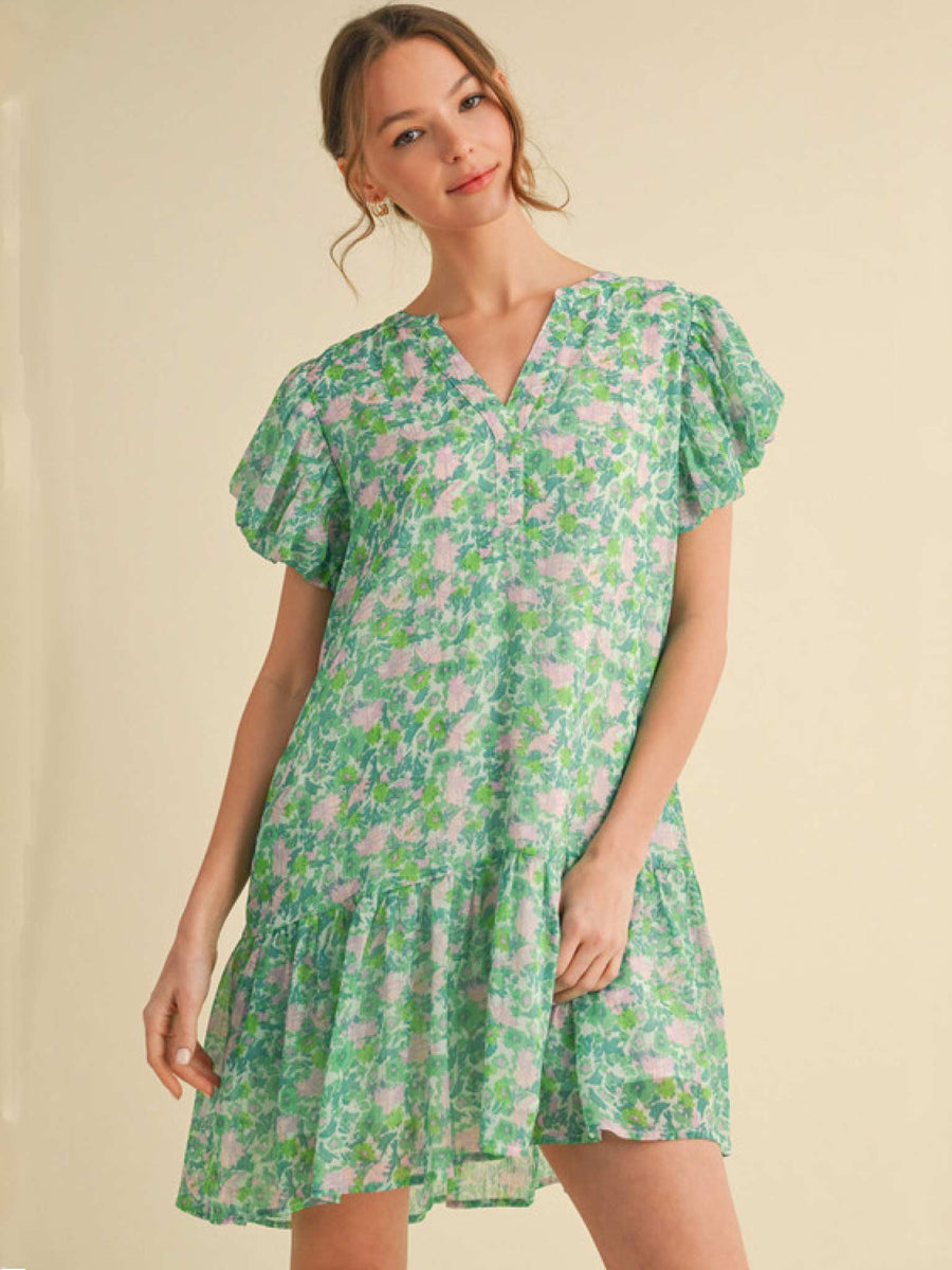 slim fit dress slacks Satin Smocked Babydoll Dress main image 0