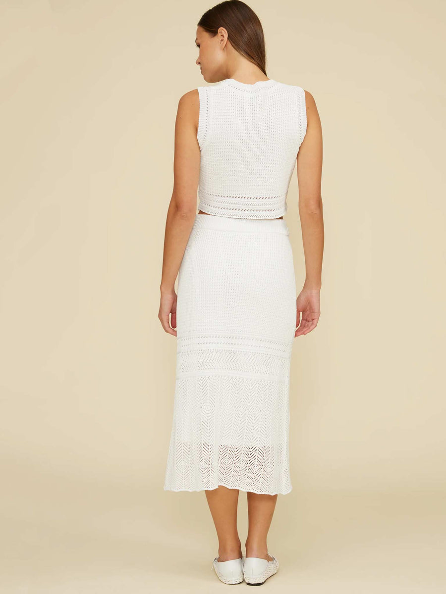 Lucy Paris- Bryson Crochet Skirt - Ivory XSmall Lucy Paris- Bryson Crochet Skirt - Ivory XSmall