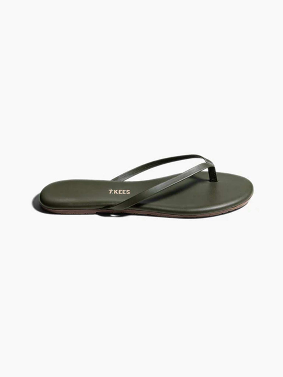 TKEES Lily Liners in Forest – Slim Leather Flip Flops | Women’s ...