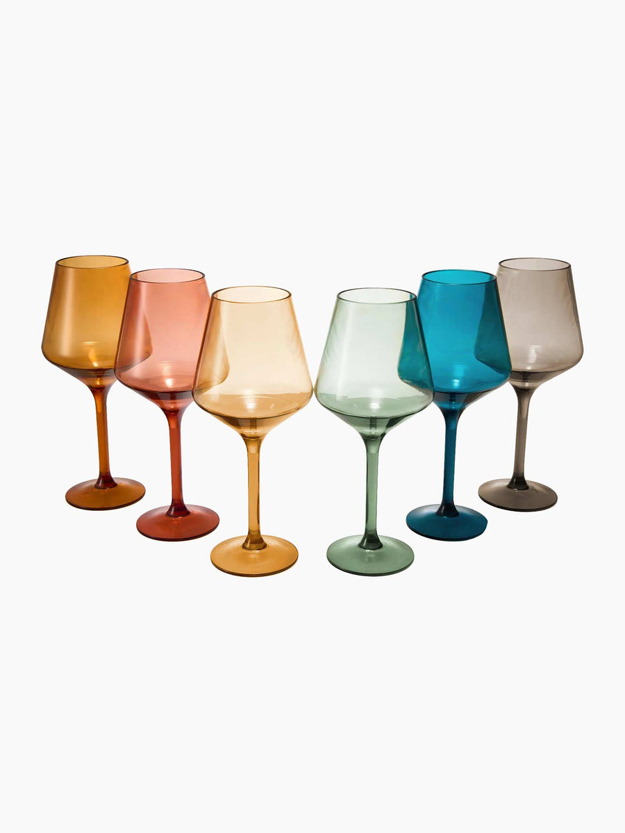Muted European Style Tritan Acrylic Wine Glass