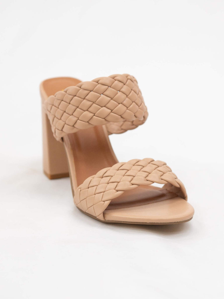 Braided Block Heels â Casual Camel Boutique