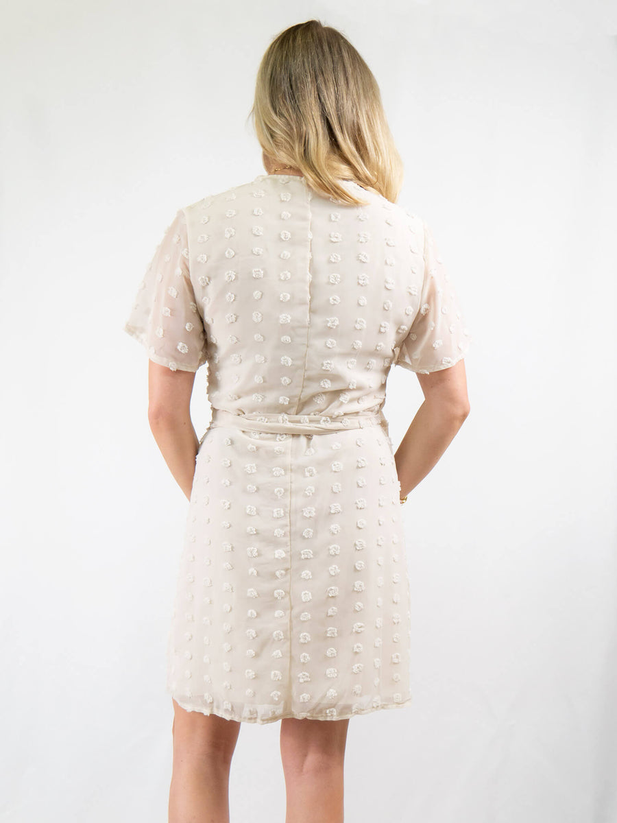 pom pom mini dress PomPom Wrap Mini Dress M