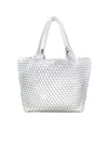 BC Bags woven tote bag in silver