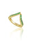 emerald cz ring