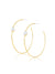 thin gold hoops with single pearl detail