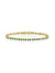 bezel bracelet in gold with emerald stones