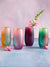 Frosted Rainbow Tumbler Flutes