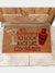 it's beginning to look a lot like cocktails coir doormat