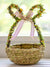 confetti and moss bunny ears easter basket on table