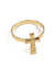 gold hammered cross napkin ring