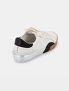 Dolce Vita Zina White and Black Leather Sneaker shown from back side