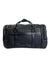 black quilted luxury style duffle bag with wheels from back