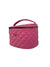 travel jewelry case in hot pink from side