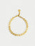 petite pave gold bracelet hooked and lying flat