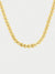 petit pave diamond gold necklace closeup