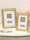 gold frame with bee details in 4x6 or 5x7 by two's company