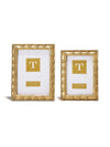 gold frame with bee details in 4x6 or 5x7 by two's company on white background