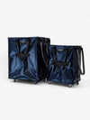 medium and large midnight blue Hulken bags side by side