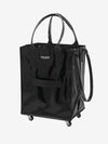 medium black Hulken bag with open top from front
