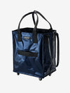 medium midnight blue Hulken bag with open top from front