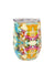 inidgo girl blue pattern wine tumbler by laura park