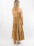 taupe dress from back with tiered skirt