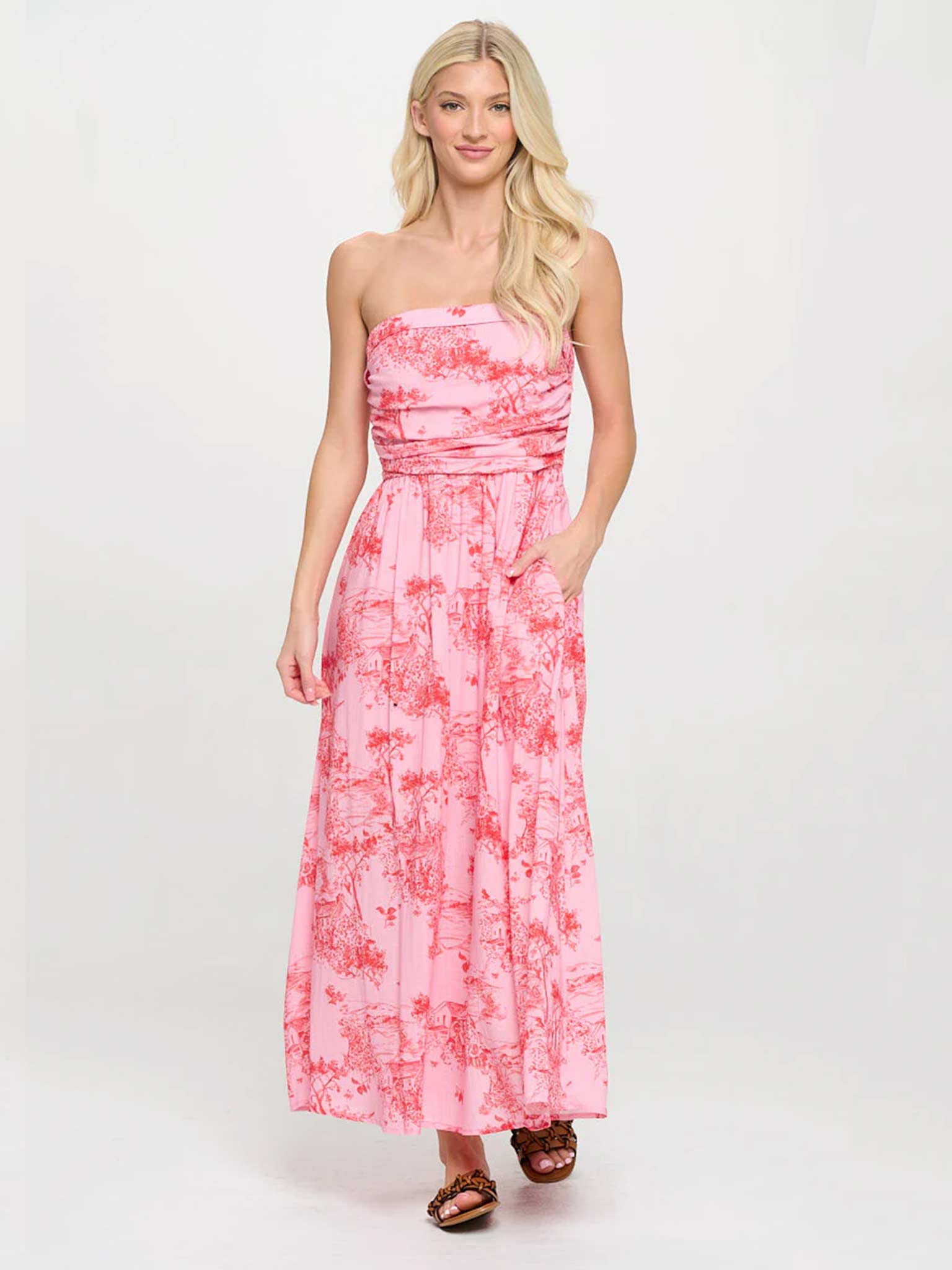 Sunset Cottage Tube Maxi Dress by Meet Me in Santorini S Sunset Cottage Tube Maxi Dress by Meet Me in Santorini S