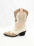 cowboy boots with metallic details from side