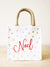 small noel reusable gift tote