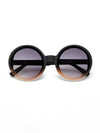 OKKIA Monica Sunglasses in Black Shaded Rose from front folded