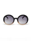OKKIA Monica Sunglasses in Black Shaded Rose from front