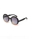 OKKIA Monica Sunglasses in Black Shaded Rose from side