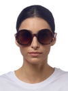 OKKIA Monica Sunglasses in Classic Havana from front on model