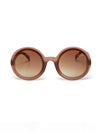 OKKIA Monica Sunglasses in Pink Havana from front