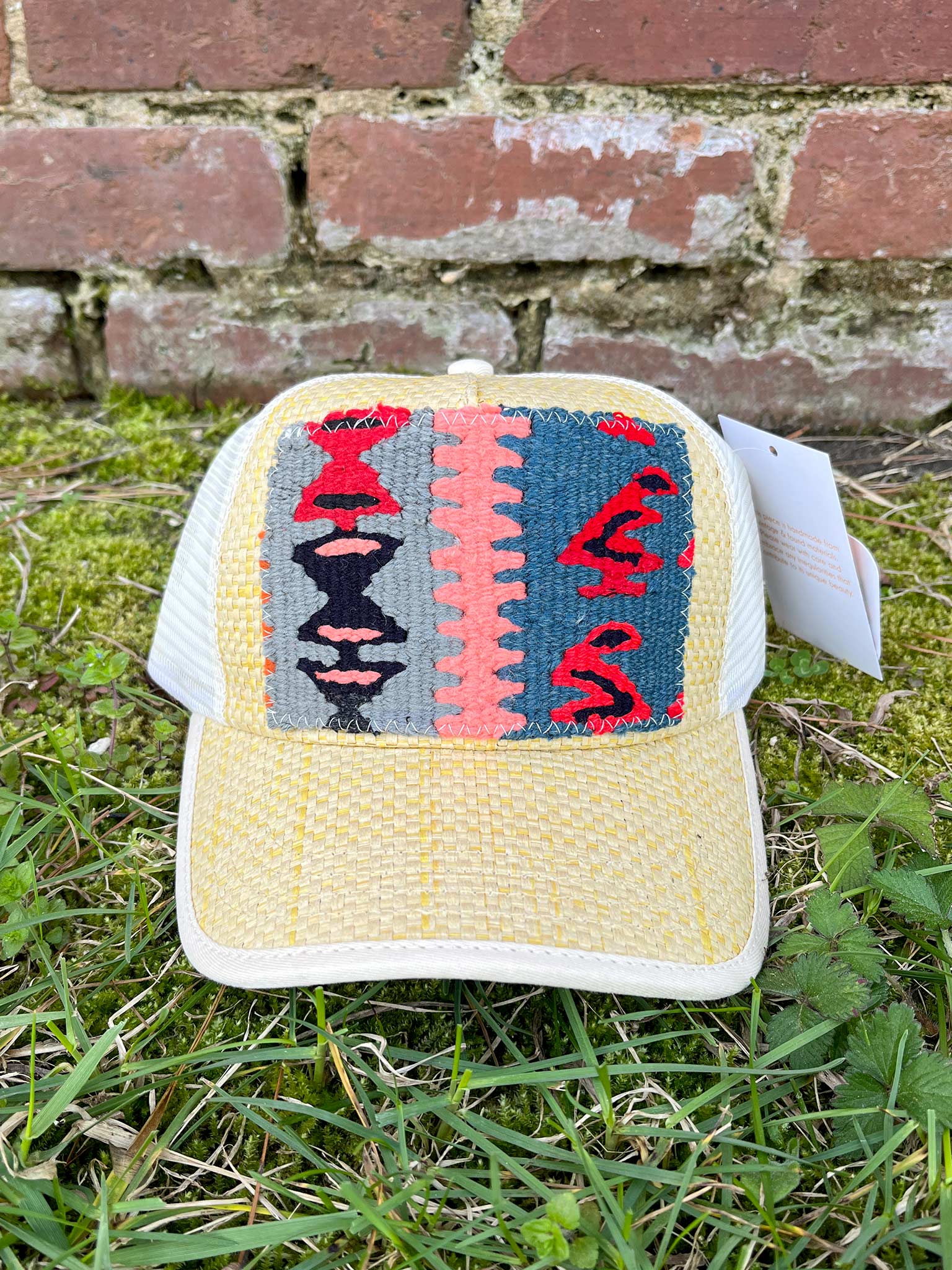 ORIJINAL Kilms Beige Trucker Hat with Woven Southwestern Patch Kilim Patch Trucker Hat - Etsy main image 3