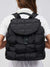 nylon quilted backpack on model