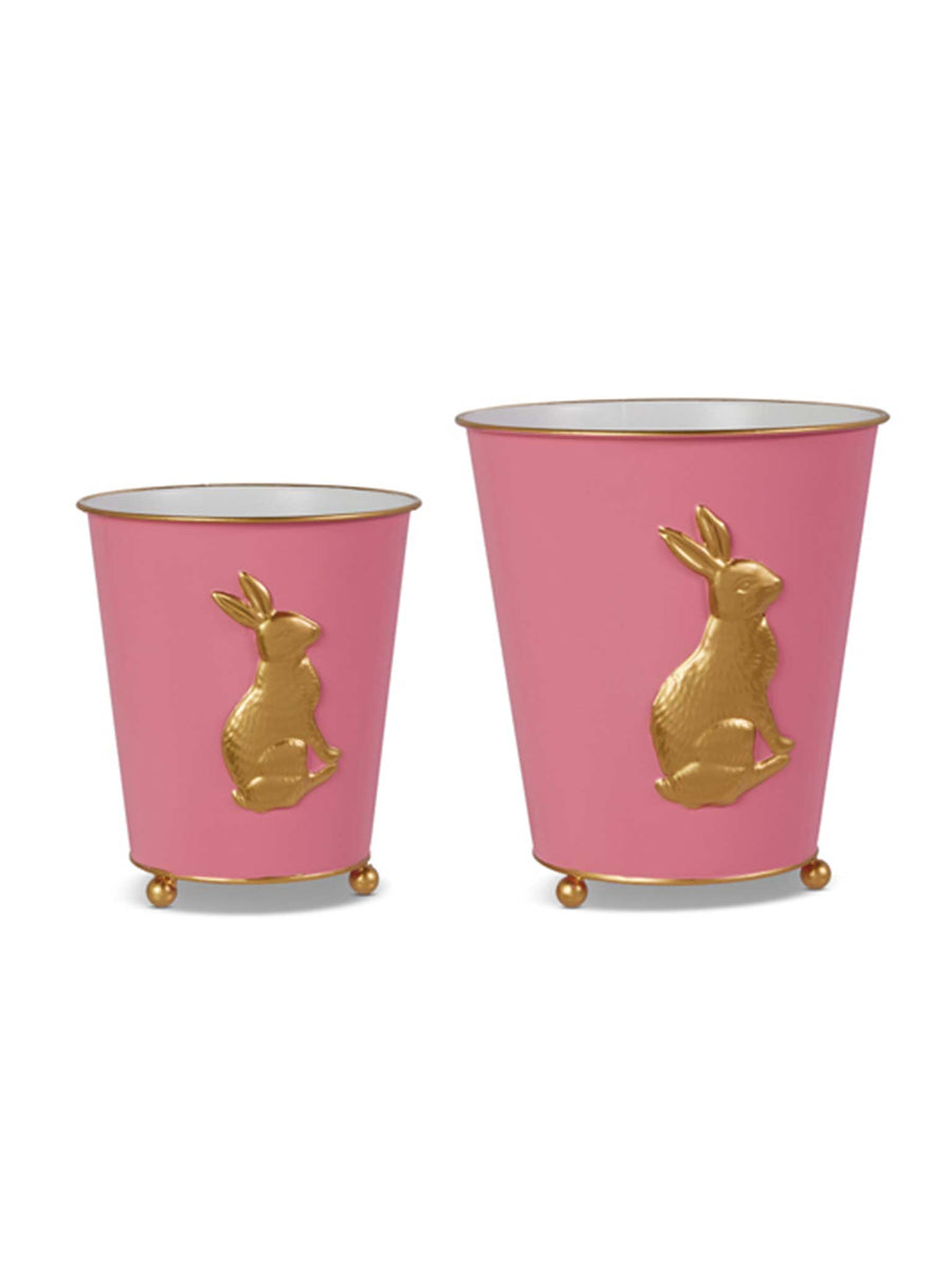 Pink and Gold Bunny Cache Pots | RAZ Imports – Casual Camel Boutique