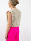 back of high rise hot pink dress pants