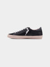 ShuShop Rebel Sneaker in black showing inside side of shoe