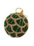 velvet green ball ornament