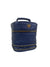 navy travel jewelry bag from side