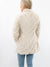 cream faux fur jacket from back