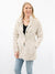 cream faux fur jacket from front