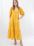 yellow midi dress from front