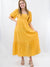 yellow midi dress from front