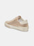 zina gold and beige sneaker from back side