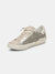 zina granite metallic suede sneaker from front side